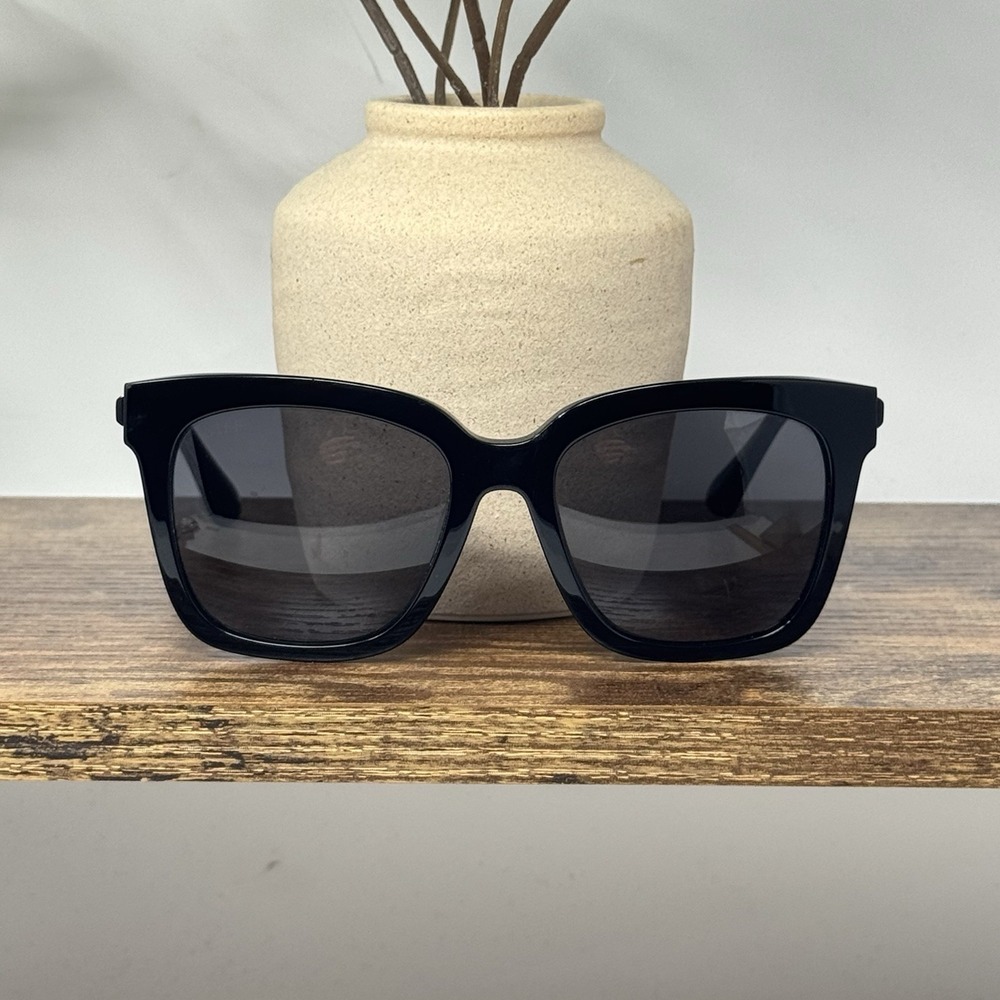 Diff Bella Black/Black Square Bk-Gr10P Polarized Sunglasses 54-19-142 - Picture 2 of 12
